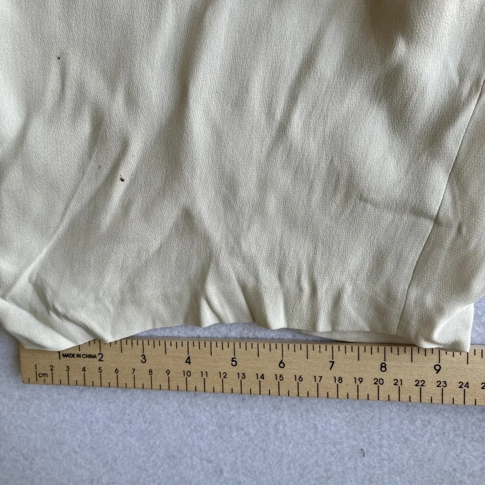 Eileen Fisher Silk Georgette Crepe Pants Womens XL Luxe Trouser Wide Leg *FLAW*